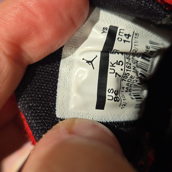 Nike Air Jordan Flight Origin 2 Red Basketball Shoes 8c - Picture 5 of 7